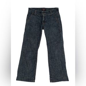 Hot Kiss Vintage Y2K Wide Leg Flare Rolled Hem Trousers